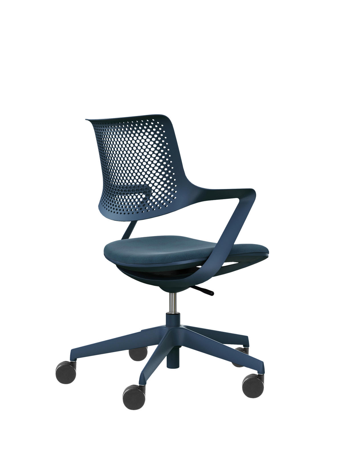 DREHSTUHL  in Dunkelblau  - Dunkelblau, Design, Kunststoff/Textil (59/85-95/49cm) - Voleo