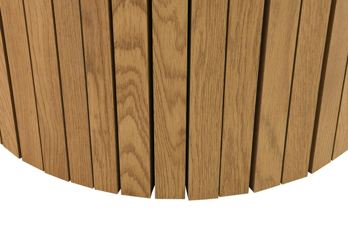 COUCHTISCH 80/80/42 cm rund Eichefarben  - Eichefarben, Design, Holzwerkstoff (80/80/42cm) - Carryhome