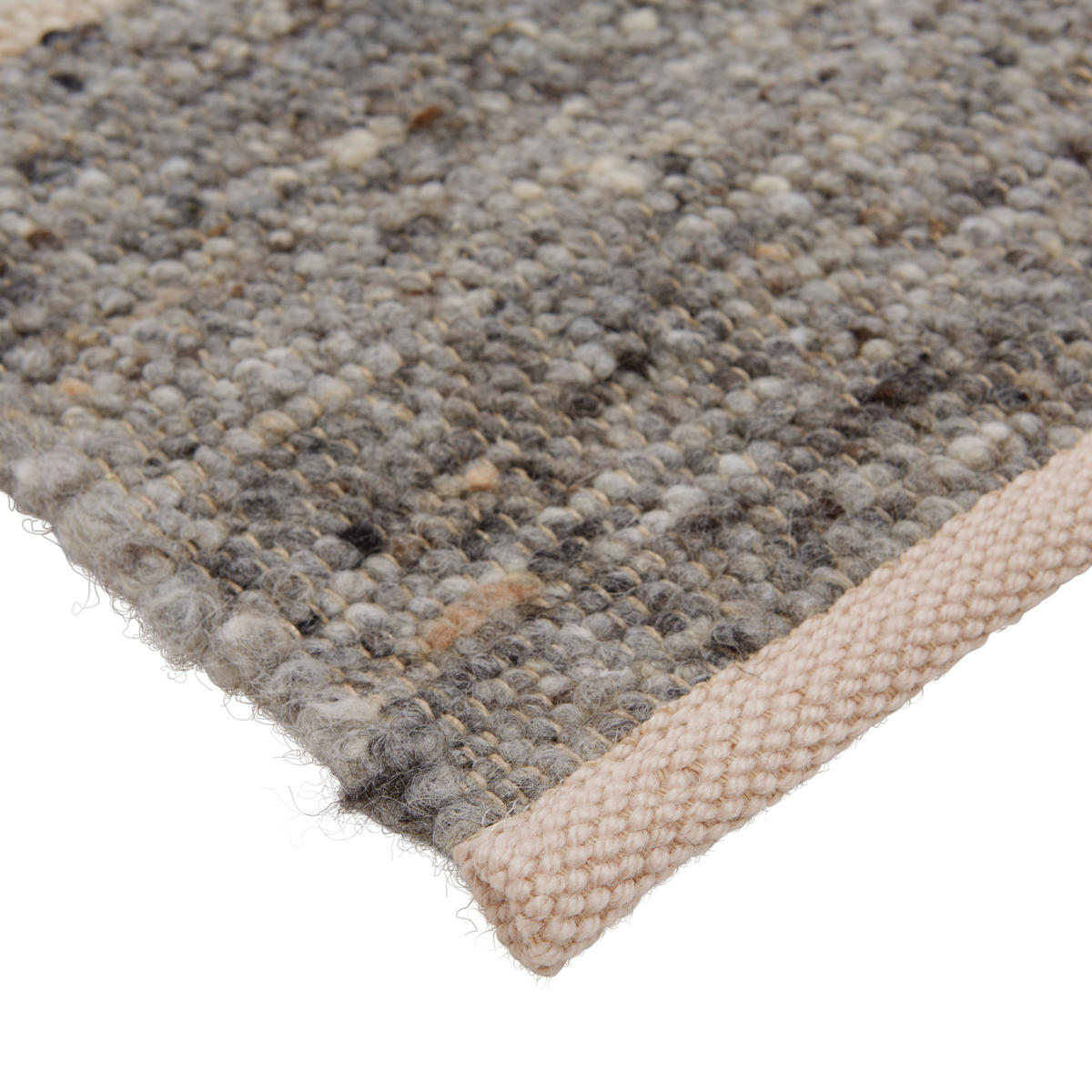HANDWEBTEPPICH 130/190 cm Freising  - Weiss/Beige, Konventionell, Textil (130/190cm) - Linea Natura