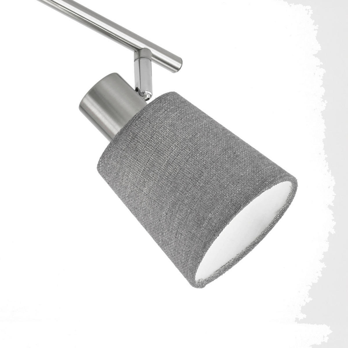DECKENLEUCHTE     - Grau, Design, Textil (11/145cm) - Fischer & Honsel