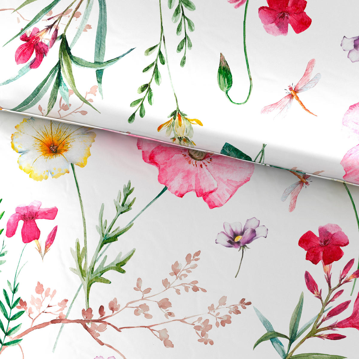 POSTELJINA LULU 140/200 cm saten višebojna  - višebojna, Konvencionalno, tekstil (140/200cm) - Esposa