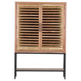 HIGHBOARD  in 100/160/43 cm  - Schwarz/Braun, LIFESTYLE, Glas/Holz (100/160/43cm) - Landscape