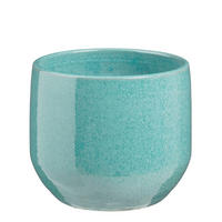 VIRÁGKASPÓ  - türkiz, Basics, kerámia (44/22/39cm)