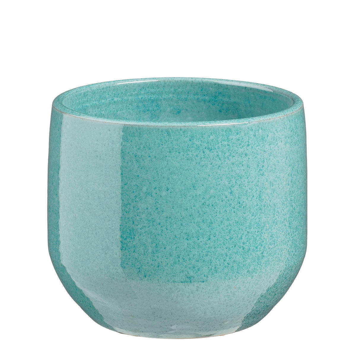 VIRÁGKASPÓ  - türkiz, Basics, kerámia (44/22/39cm)