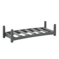 REGÁL NA FĽAŠE - sivá, Basics, plast (60/22/14cm) - Rotho