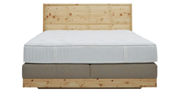 BOXSPRINGBETT 180/200 cm in Beige - Beige, Natur, Holz/Textil (180/200cm) - Valnatura