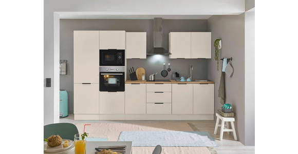 KÜCHENBLOCK   in Kaschmir  - Kaschmir/Schwarz, Basics, Holzwerkstoff/Metall (330/211/60cm) - Xora