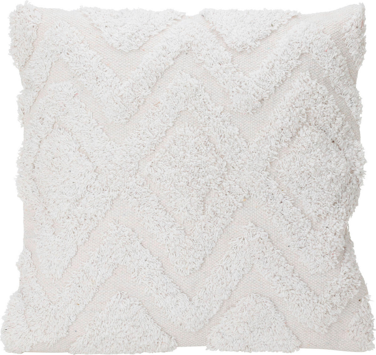 LOUNGEKISSEN   - Weiß, Basics, Fell (45/45/3.5cm)
