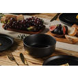 KOMBISERVICE Salerno 16-teilig  - Schwarz, Trend, Keramik - Novel
