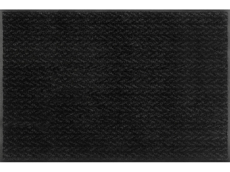 wash+dry FUßMATTE Duo Charcoal Schwarz 60x90 cm