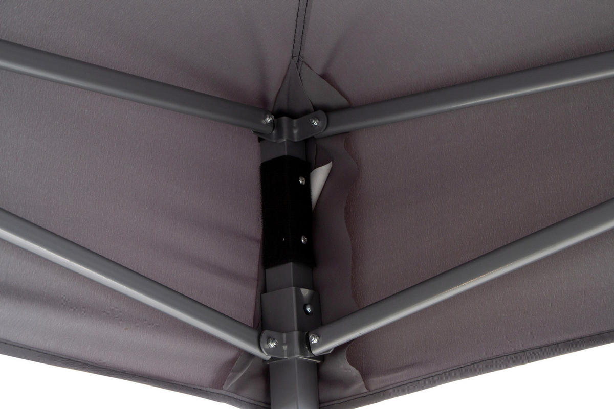 PAVILLON 450/330/300 cm   - Grau, KONVENTIONELL, Textil/Metall (450/330/300cm) - Siena Garden