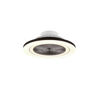 STROPNÝ VENTILÁTOR, 58/20 cm  - priehľadné/čierna, Basics, plast (58/20cm) - Mican