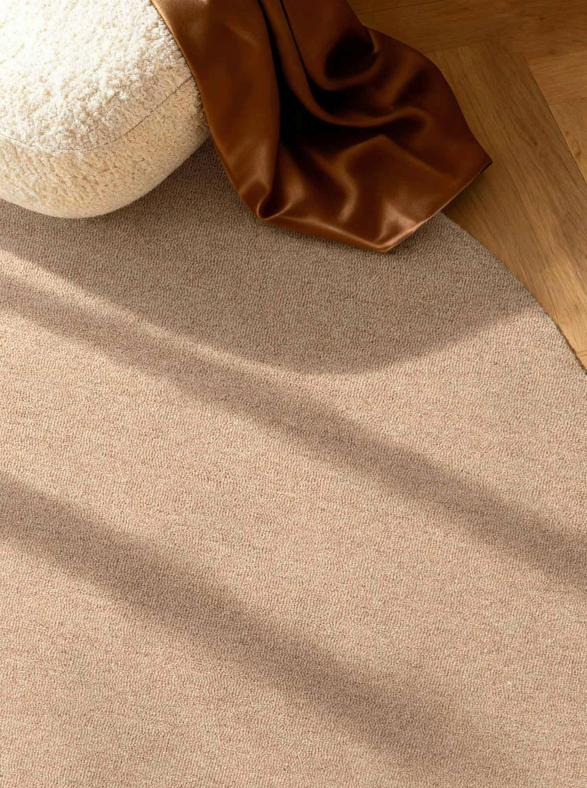 WOLLTEPPICH 200 cm Puristic Beige rund  - Beige, Basics, Textil (200cm) - Elle Decoration