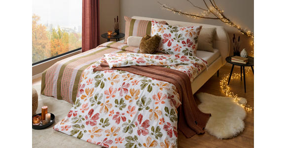 BETTWÄSCHE Satin 140/200 cm  - Rotbraun/Orange, Design, Textil (140/200cm) - Esposa