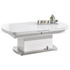 SOFFBORD i metall, glas, trämaterial 135/75/50 cm  - stålfärgad/vit, Design, metall/trämaterial (135/75/50cm) - Livetastic