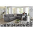 WOHNLANDSCHAFT Velours - Alufarben/Grau, Design, Textil (268/268cm) - Beldomo Comfort