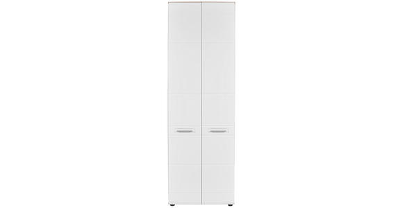 Schuhschrank Avensis - Eichefarben/Weiß, MODERN, Holzwerkstoff (66,8/205,7/37cm) - Luca Bessoni