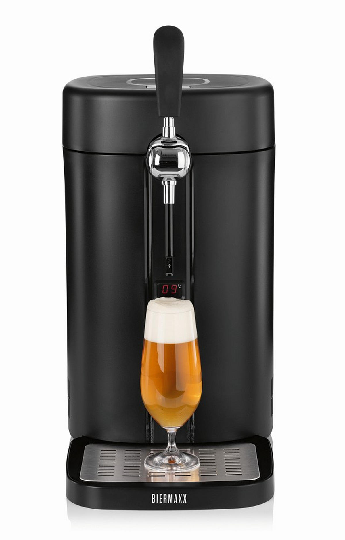 BIERZAPFANLAGE Bier MAXX  - Silberfarben/Schwarz, Basics, Kunststoff (26,4/41/52,6cm)