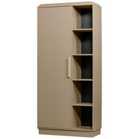 GARDEROBENSCHRANK Lowen  in 100/221/44 cm  - Schlammfarben, Design, Holz/Holzwerkstoff (100/221/44cm) - Livetastic
