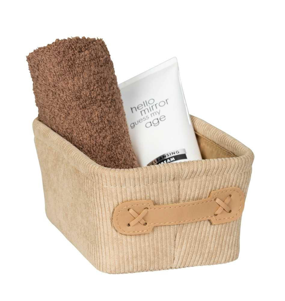 AUFBEWAHRUNGSKÖRBCHEN  - Beige, Basics, Textil (19/9/14cm) - Wenko