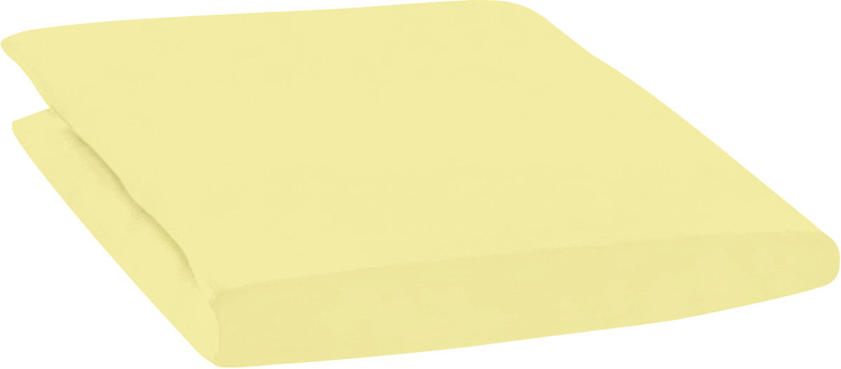 SPANNBETTTUCH Zwirn-Jersey  - Gelb, Basics, Textil (100/200cm) - Estella