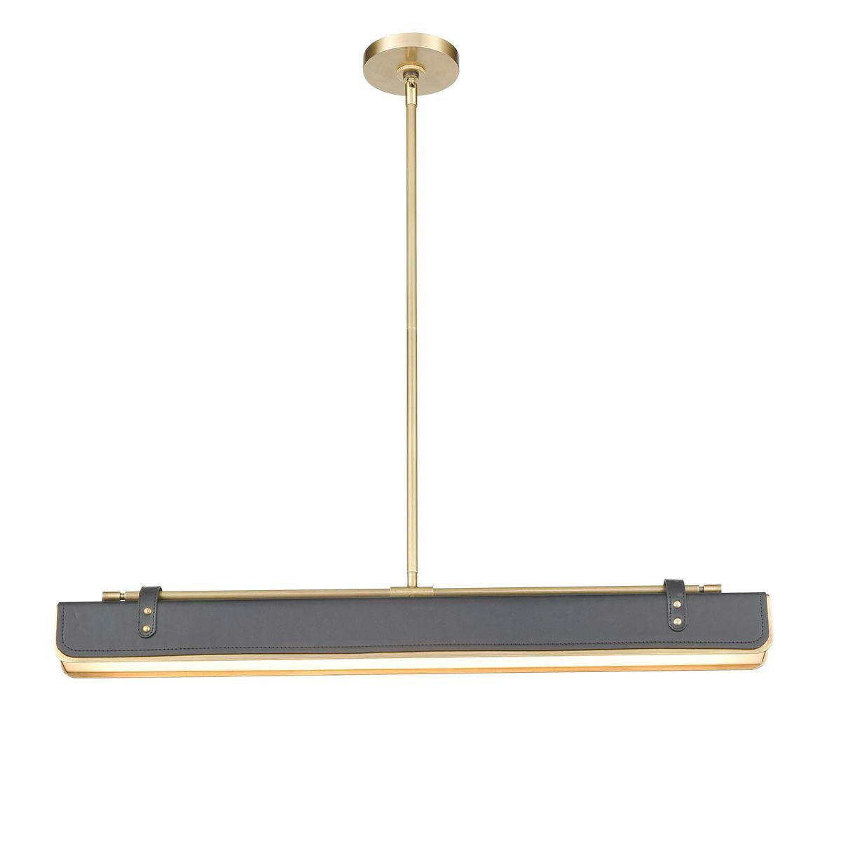 LED-HÄNGELEUCHTE 80/6,4/11,4 cm    - Teakfarben, Natur, Holz/Kunststoff (80/6,4/11,4cm) - Elstead Lighting