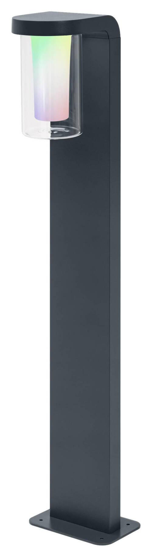 WEGELEUCHTE Smart+ Outdoor WiFi Cascade 20/16/80 cm   - Klar/Dunkelgrau, Design, Glas/Metall (20/16/80cm) - Ledvance
