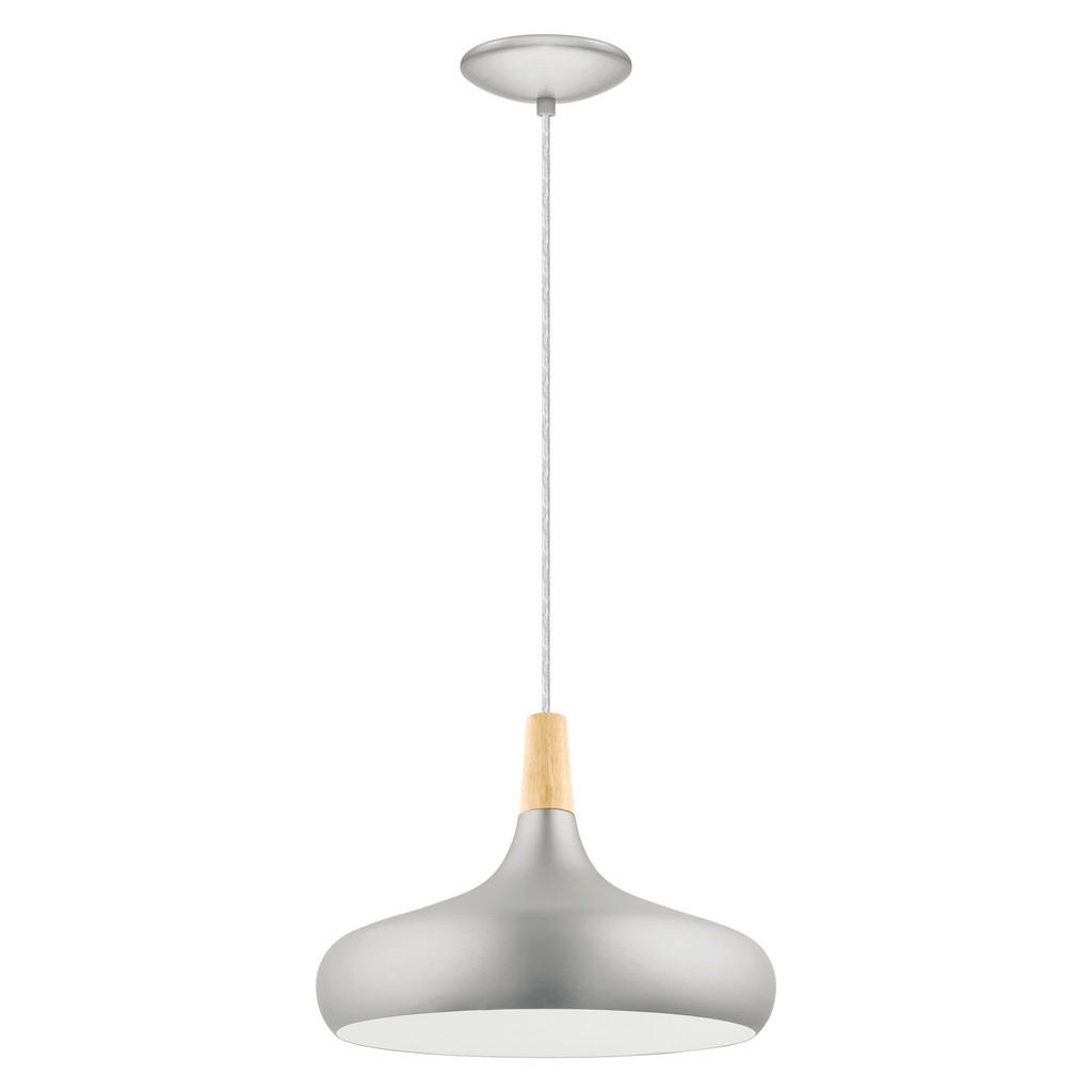 Hängeleuchte Sabinar H: 110 cm 1-Flammig, Braun/Silberfarben