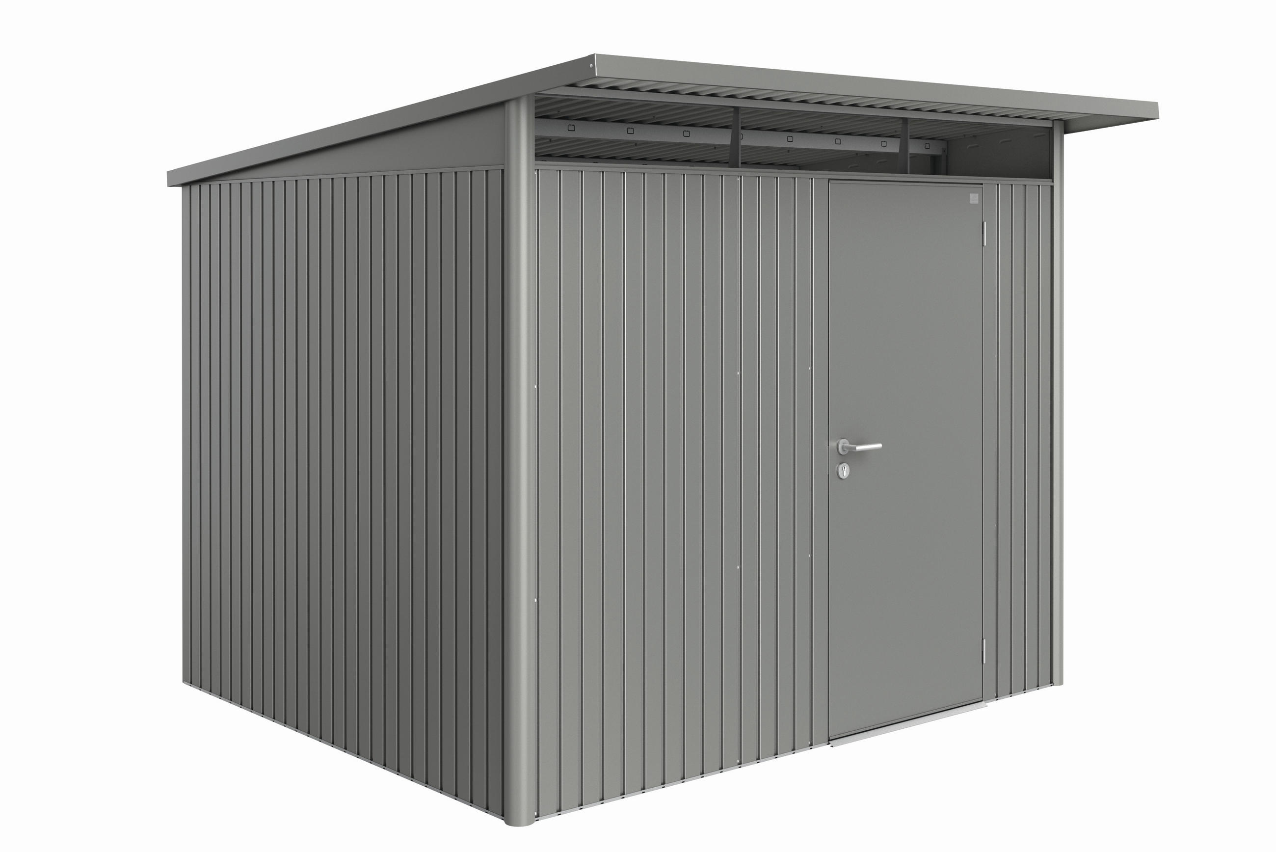 GERÄTEHAUS 260/218/260 cm  - Anthrazit, Basics, Metall (260/218/260cm) - Biohort