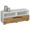 TV-BÄNK  i 95/39/40 cm  - honungsek/vit, Modern, metall/trämaterial (95/39/40cm) - MID.YOU