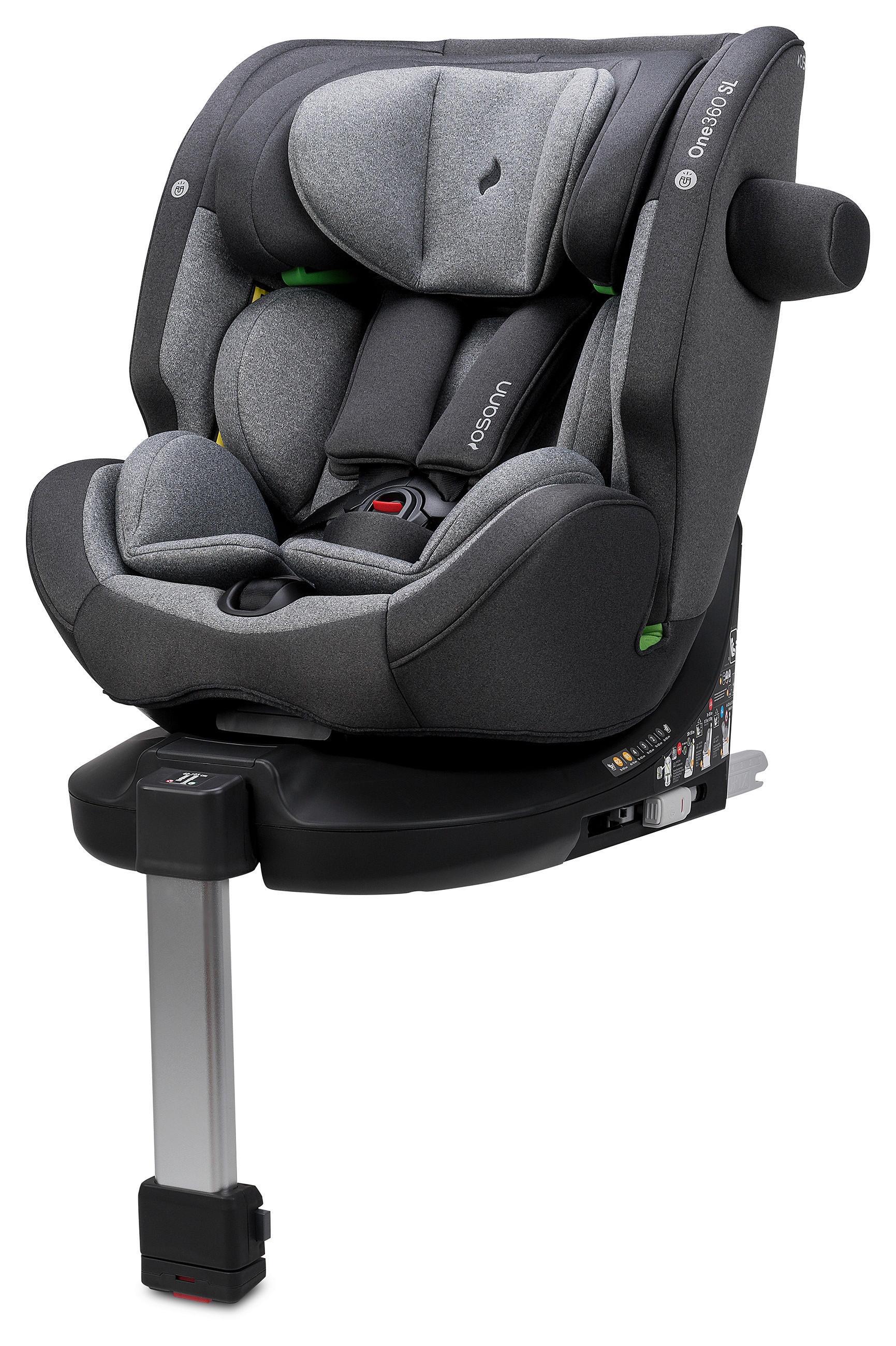 REBOARDER-KINDERSITZ One 360 SL  - Grau, Basics, Kunststoff (48/43cm) - Osann