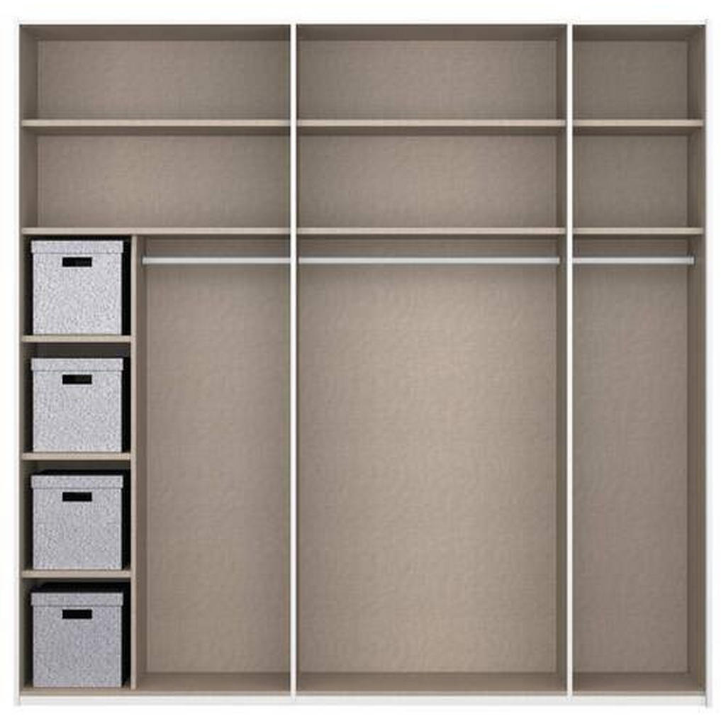 Thumbnail - Xora Schwebetürenschrank X-Tend, Graphit, Holzwerkstoff, 6 Fächer, 226x223x68 cm, Blauer Engel, Goldenes M, BQ - Bündnis...
