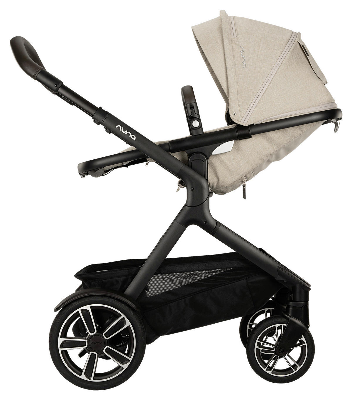 KOMBIKINDERWAGEN DEMI NEXT Demi Next  - Schwarz/Naturfarben, Basics, Textil/Metall (98/62/112cm) - Nuna