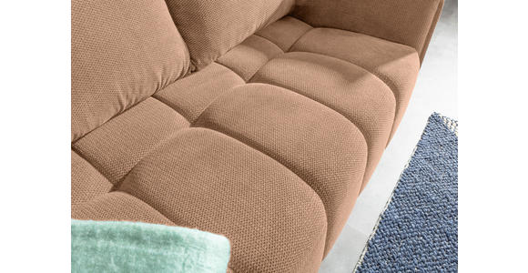 SCHLAFSOFA Plüsch Rosa  inkl. Zierkissen, Rückenkissen, Bettkasten, Schlaffunktion, Rücken echt, Liegefläche im Originalstoff  - Schwarz/Rosa, KONVENTIONELL, Kunststoff/Textil (200/73/105cm) - Carryhome