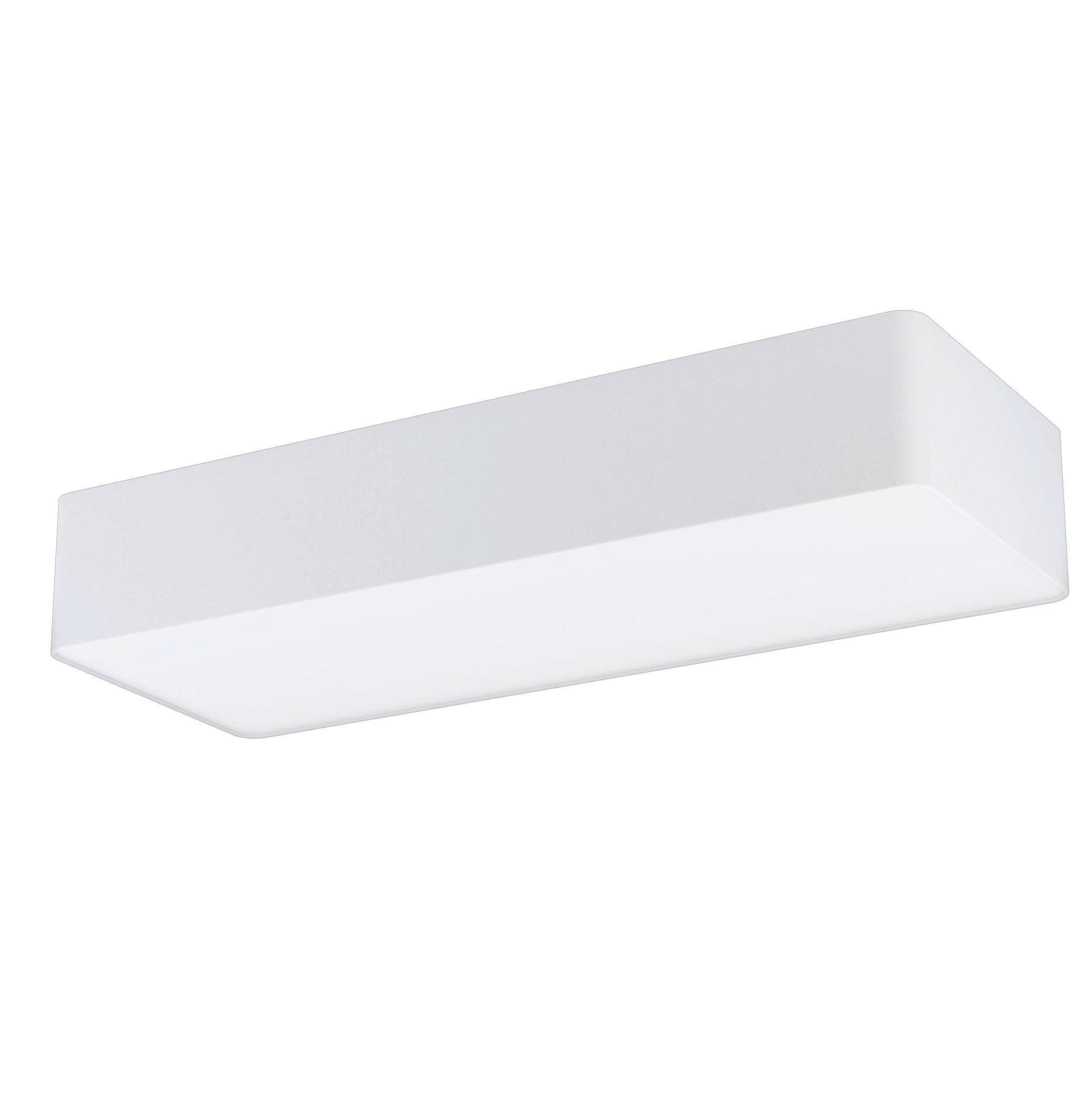 TAKLAMPA Posaderra 75/28/15 cm  - vit, Basics, metall/textil (75/28/15cm) - Eglo