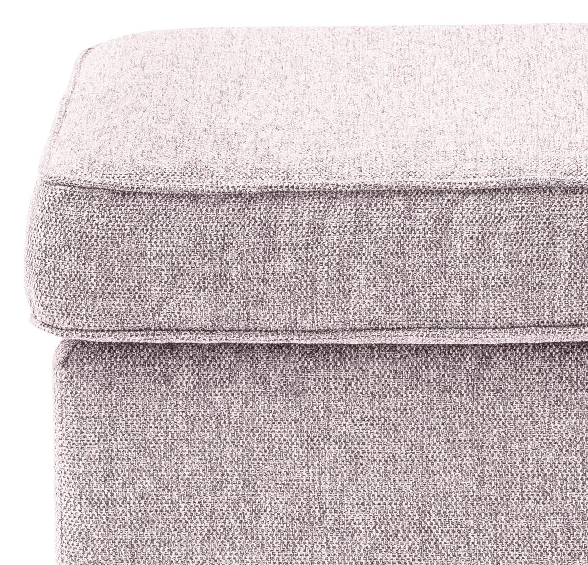 HOCKER Webstoff Rosa  - Schwarz/Rosa, Basics, Textil (63/43/42cm) - MID.YOU