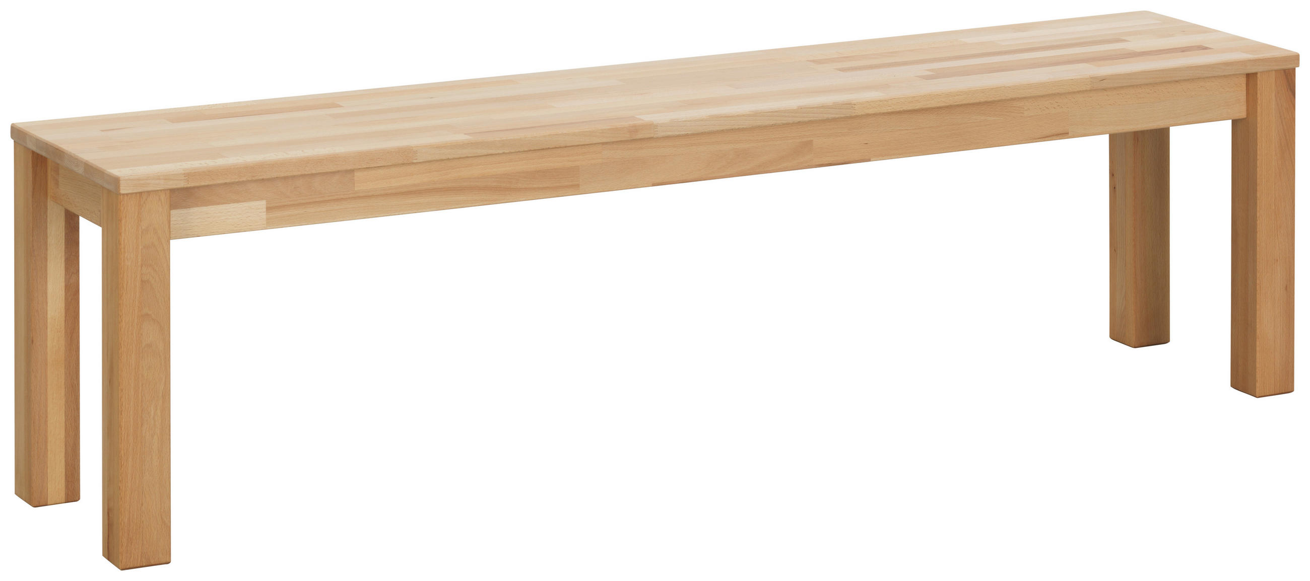 SITZBANK 160/45/35 cm Kernbuche Kernbirke massiv  - Kernbuche, Natur, Holz (160/45/35cm) - Livetastic