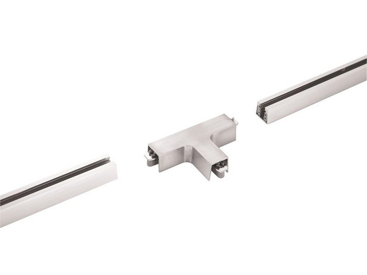 SCHIENENSYSTEM-VERBINDER m6 HV Track 4   - Nickelfarben, Basics, Metall (7/11cm) - Fischer & Honsel