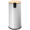 ABFALLEIMER 30 l  Metall  - Schwarz/Grau, Design, Kunststoff/Metall (30,5cm) - Echtwerk