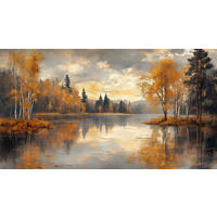 ALUMINIUMBILD Landschaft & Natur  - Multicolor, Natur, Metall (180/100/2cm) - Euroart
