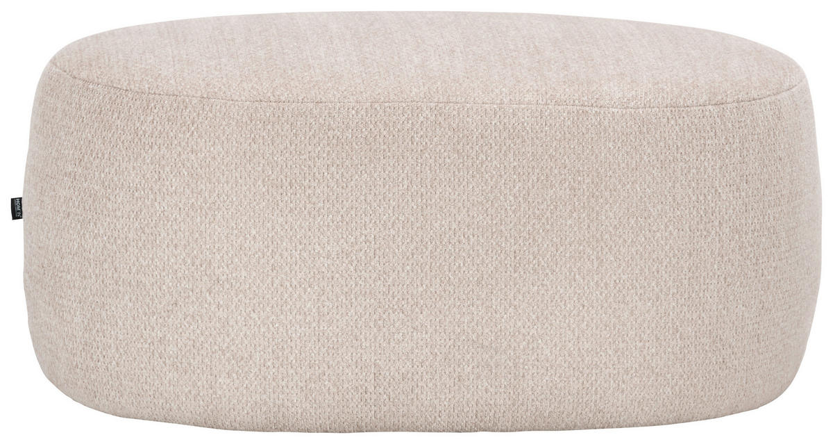 HOCKER Chenille Beige  - Beige/Schwarz, MODERN, Kunststoff/Textil (88/43/66cm) - Hom`in