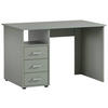 SCHREIBTISCH 70/115,8/74 cm  in Petrol  - Silberfarben/Petrol, MODERN, Holzwerkstoff/Metall (70/115,8/74cm) - MID.YOU