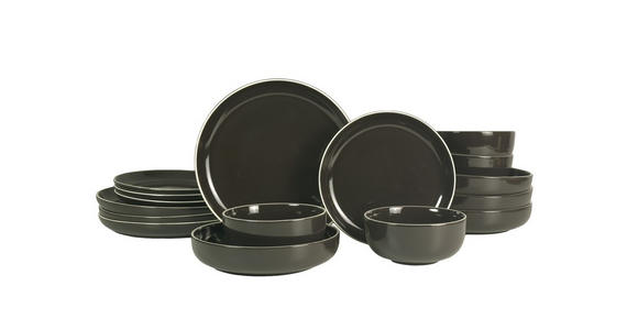 KOMBISERVICE Bastia mocha 16-teilig  - Mokka, Trend, Keramik - Novel