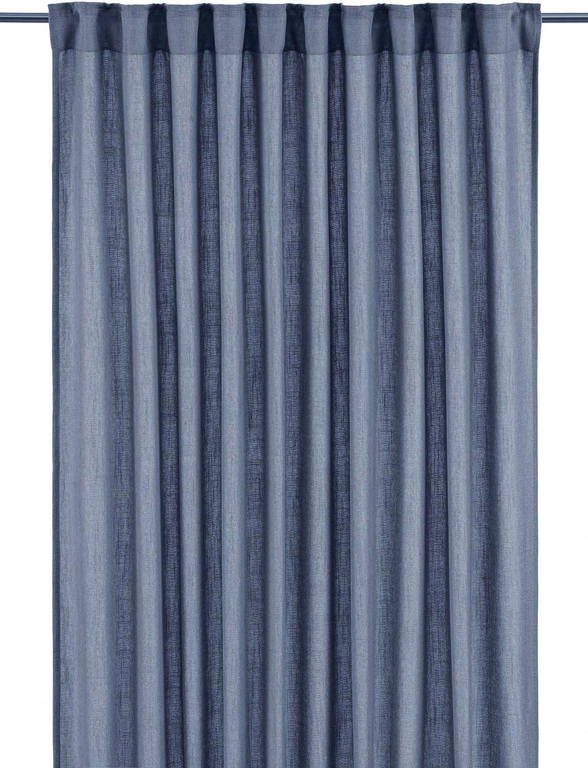 GARDINLÄNGD ej transparent blå /145/260 cm