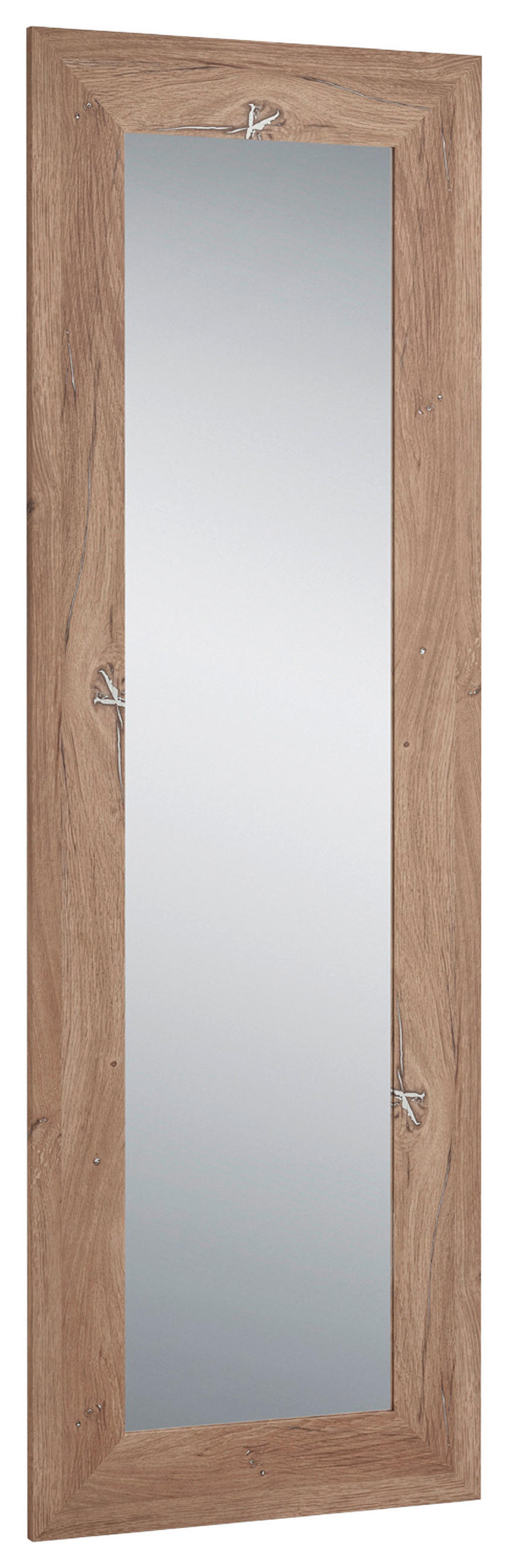 OGLEDALO ZIDNO  50/150/1,5 cm     - boje hrasta, Moderno, staklo/drvni materijal (50/150/1,5cm)