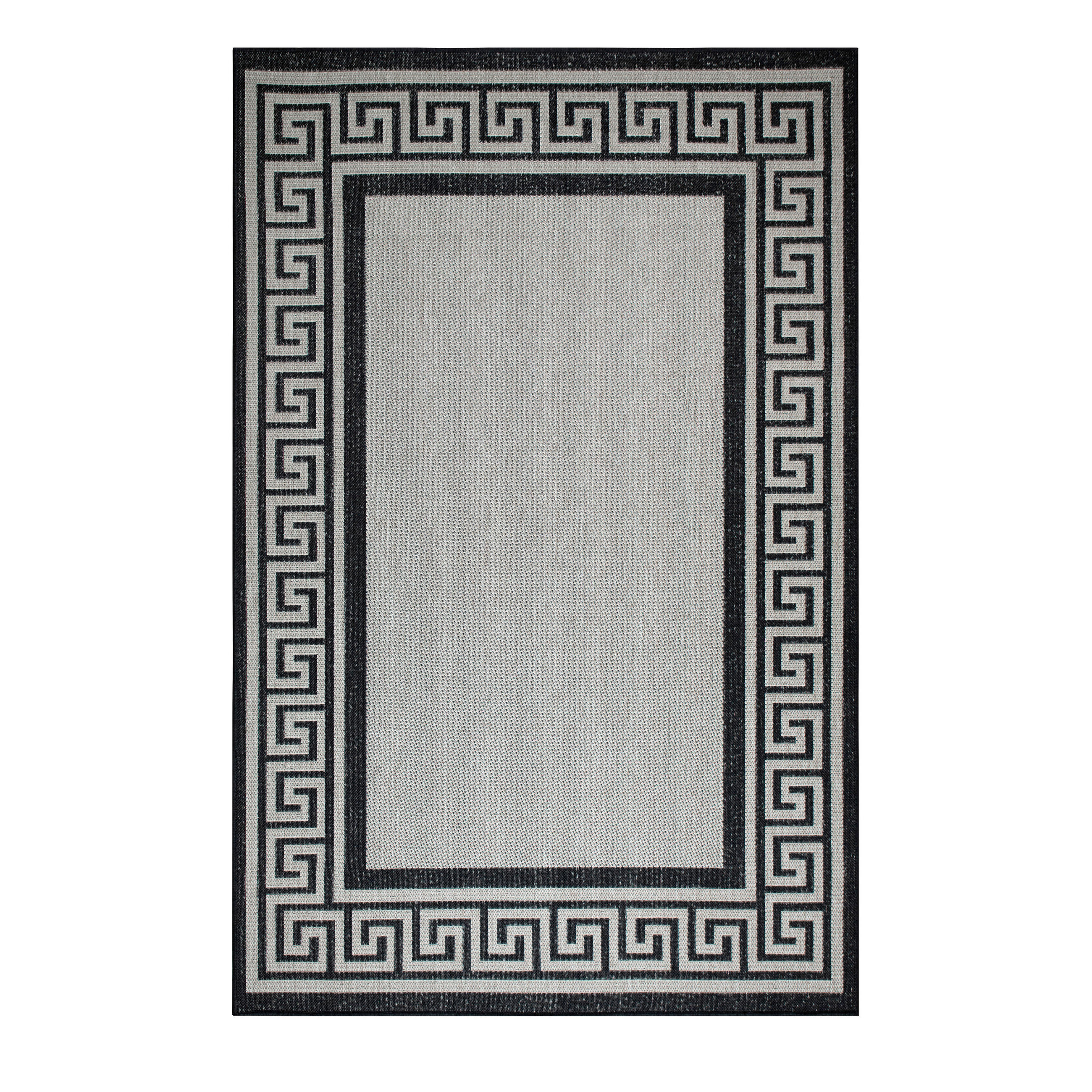 OUTDOORTEPPICH 80/150 cm Grau, Schwarz  - Schwarz/Grau, Design, Kunststoff (80/150cm) - Novel