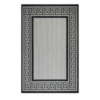 OUTDOORTEPPICH 80/150 cm Grau, Schwarz  - Schwarz/Grau, Design, Kunststoff (80/150cm) - Novel