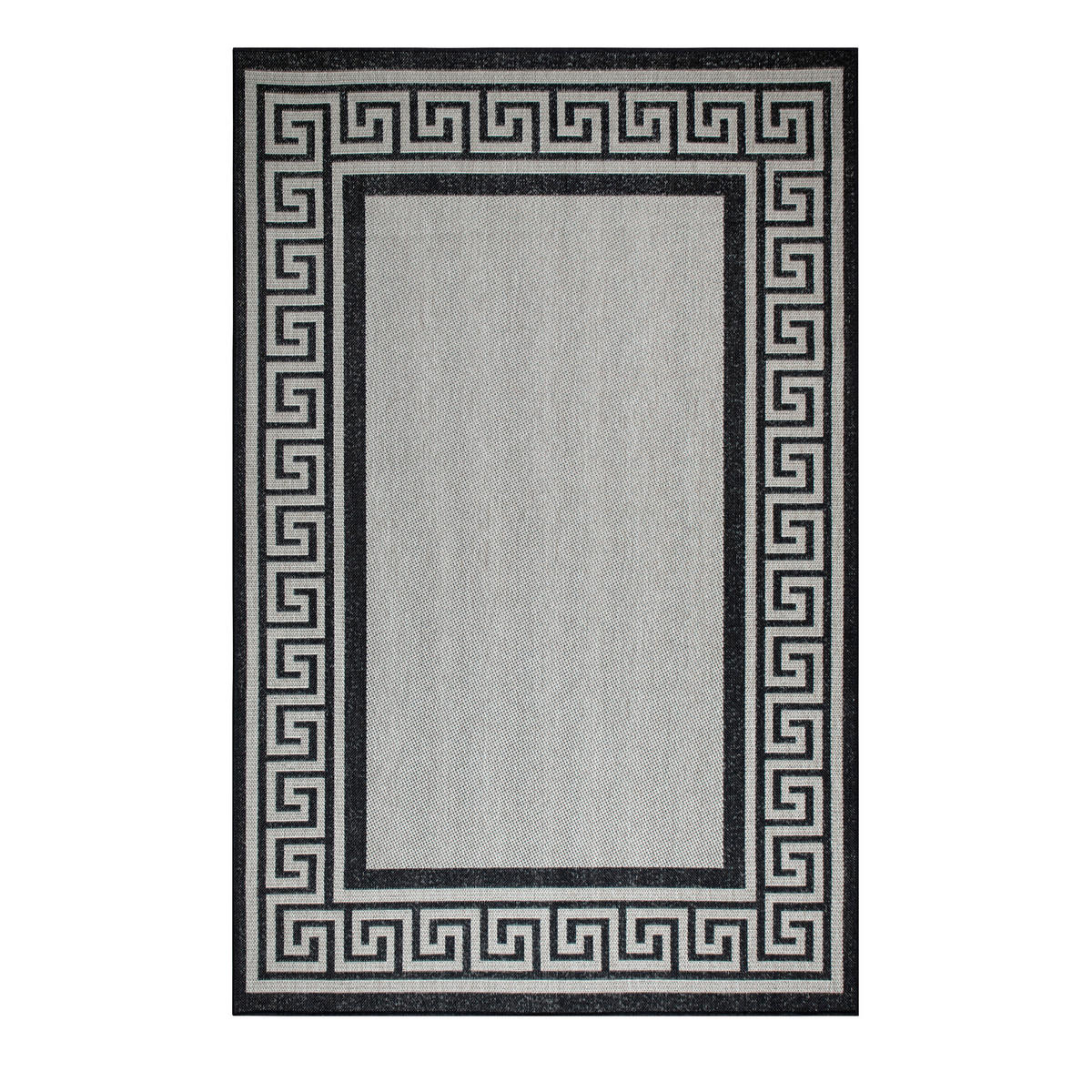 OUTDOORTEPPICH 80/150 cm Grau, Schwarz  - Schwarz/Grau, Design, Kunststoff (80/150cm) - Novel