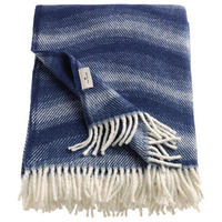 PLÄD 140/200 cm  - blå/cremefärgad, Klassisk, textil (140/200cm) - Tom Tailor