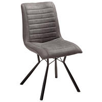 SCAUN in metal, textil antracit, negru  - antracit/negru, Design, metal/textil (48/87/62,5cm) - Xora